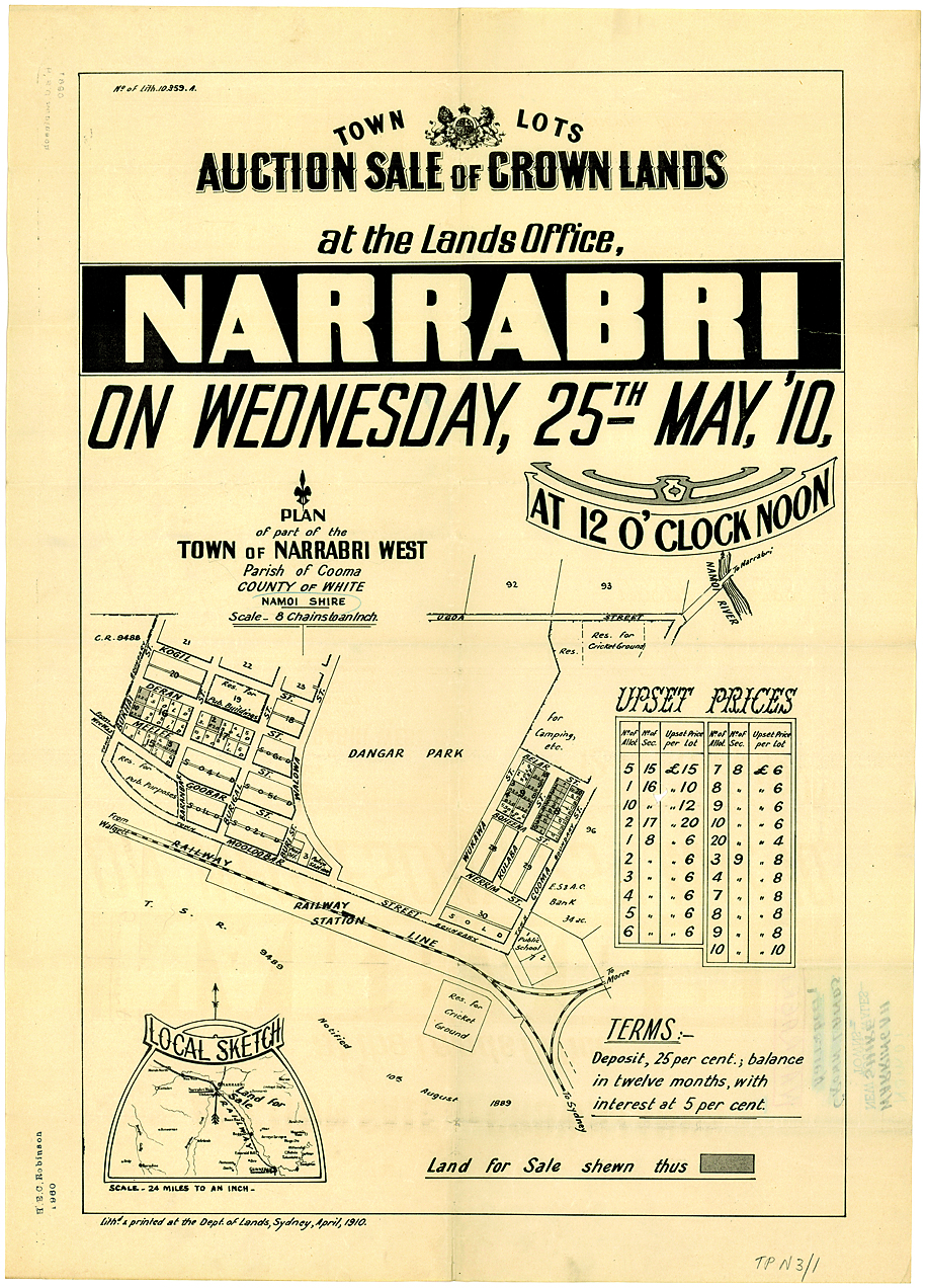 Towns’ historic plans digitised by State Library