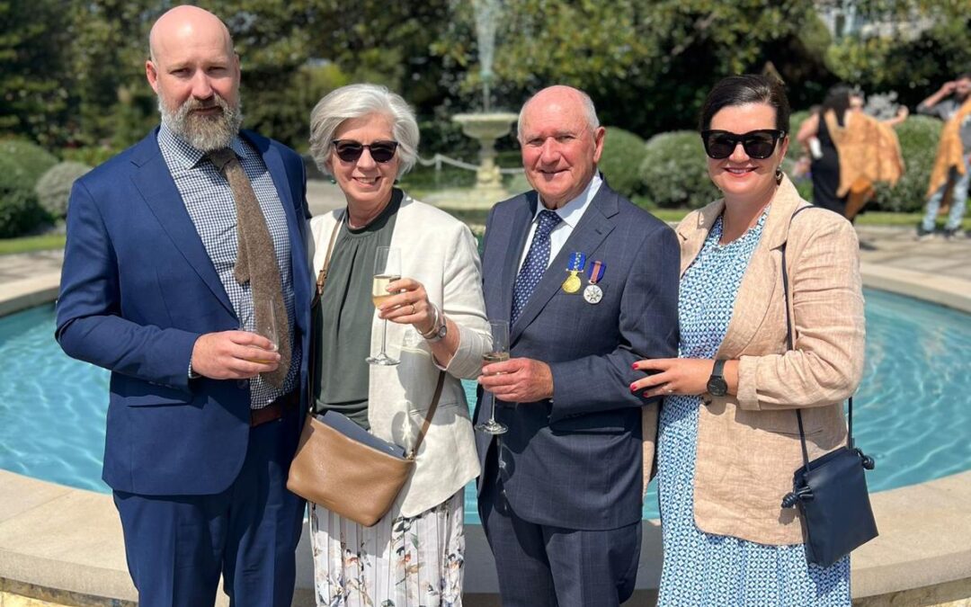 Former Courier co-proprietor, managing director presented with Order of Australia Medal