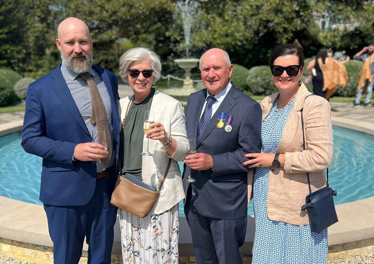 Former Courier co-proprietor, managing director presented with Order of Australia Medal