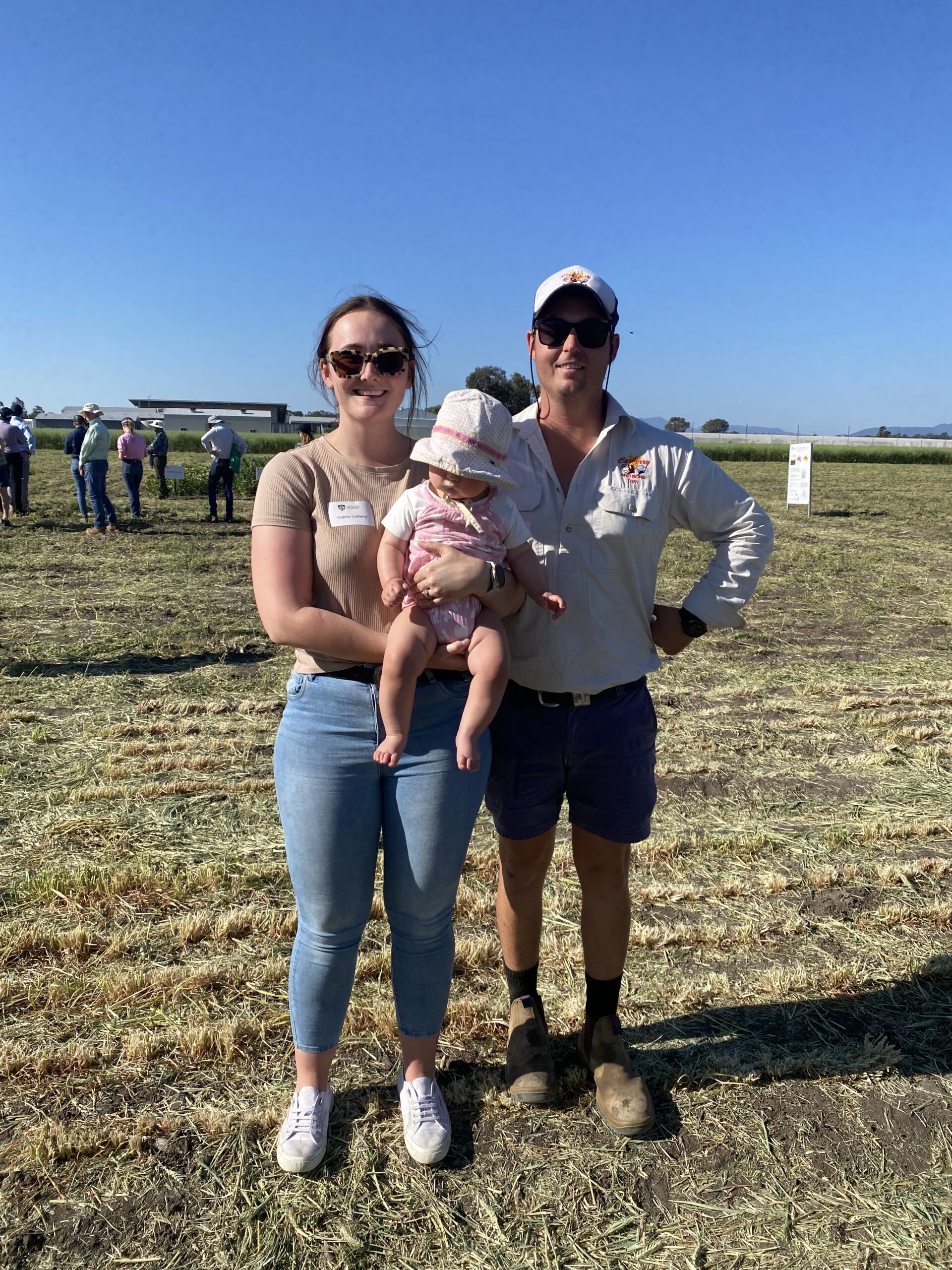Gabbie, Eloise and Tom Carberry.