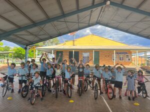 Tyrell Russell, Cinton Lamb, Timarlie Williams, Damian Enderby, Rydell Kelly, Aleka Russell-Towney, middle, Archie Thomson, Blaize Fenton, Heather O’Meara, Casey Lamb, Ellani French, front, Cooper Eames, Jayden Gallen, James Thomson, Jahnarli Dixon, Tjinara Chatfield-Booby, Chase Lawler, Terrence Kelly, Kayleigh Lawlor, Mikayla Barwick-Booby, Franki Gallen and Kyle Adams.