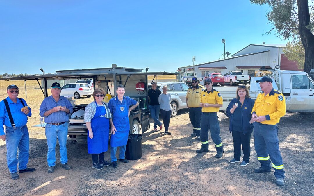 Rotary members undertake bush firefighter support training