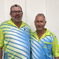 Kevin Baguley and Trinity Kelly reclaim the Narrabri Bowling Club pairs crown