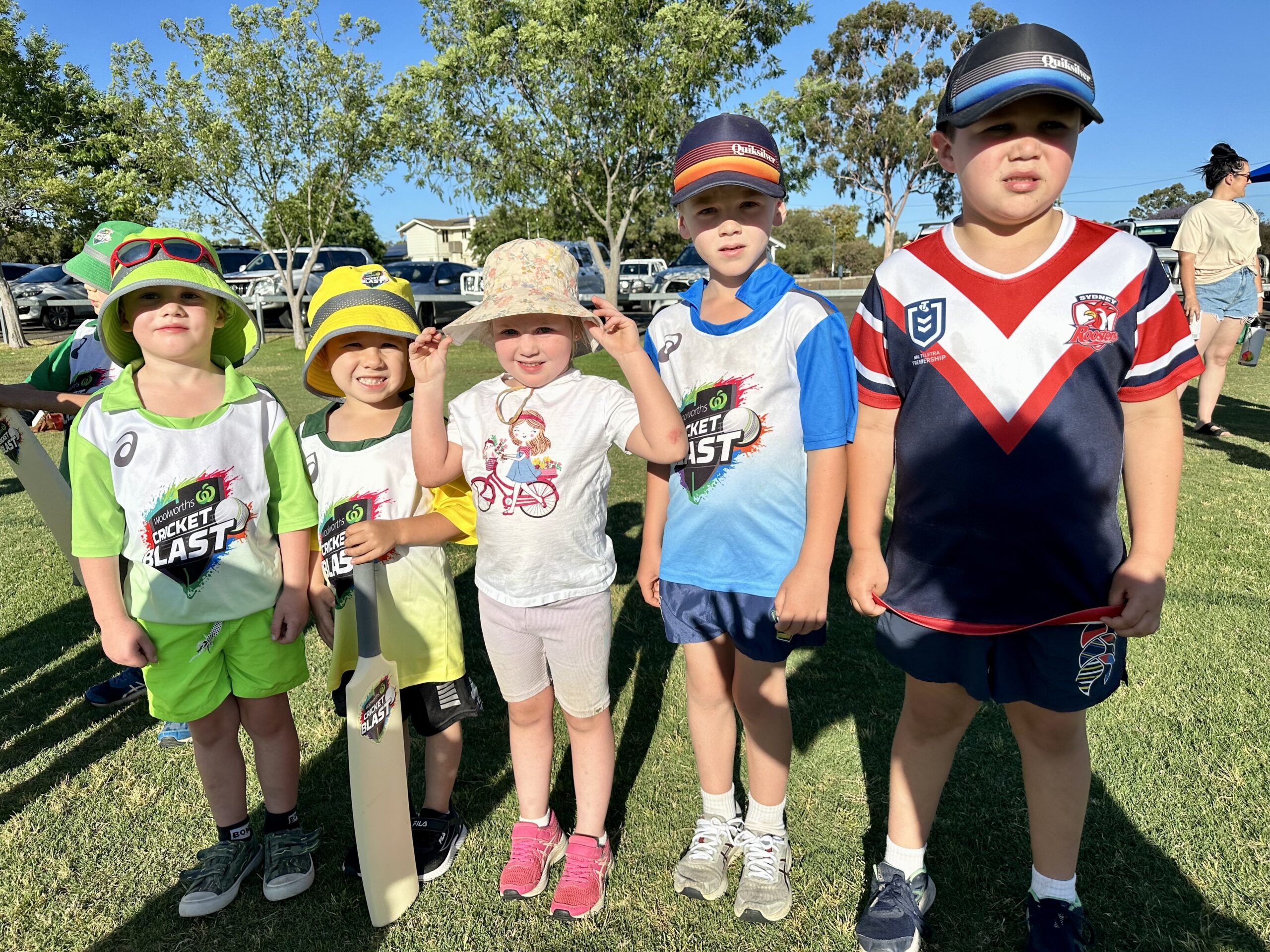 HAVING A BLAST: Narrabri District Junior Cricket Association’s new season underway