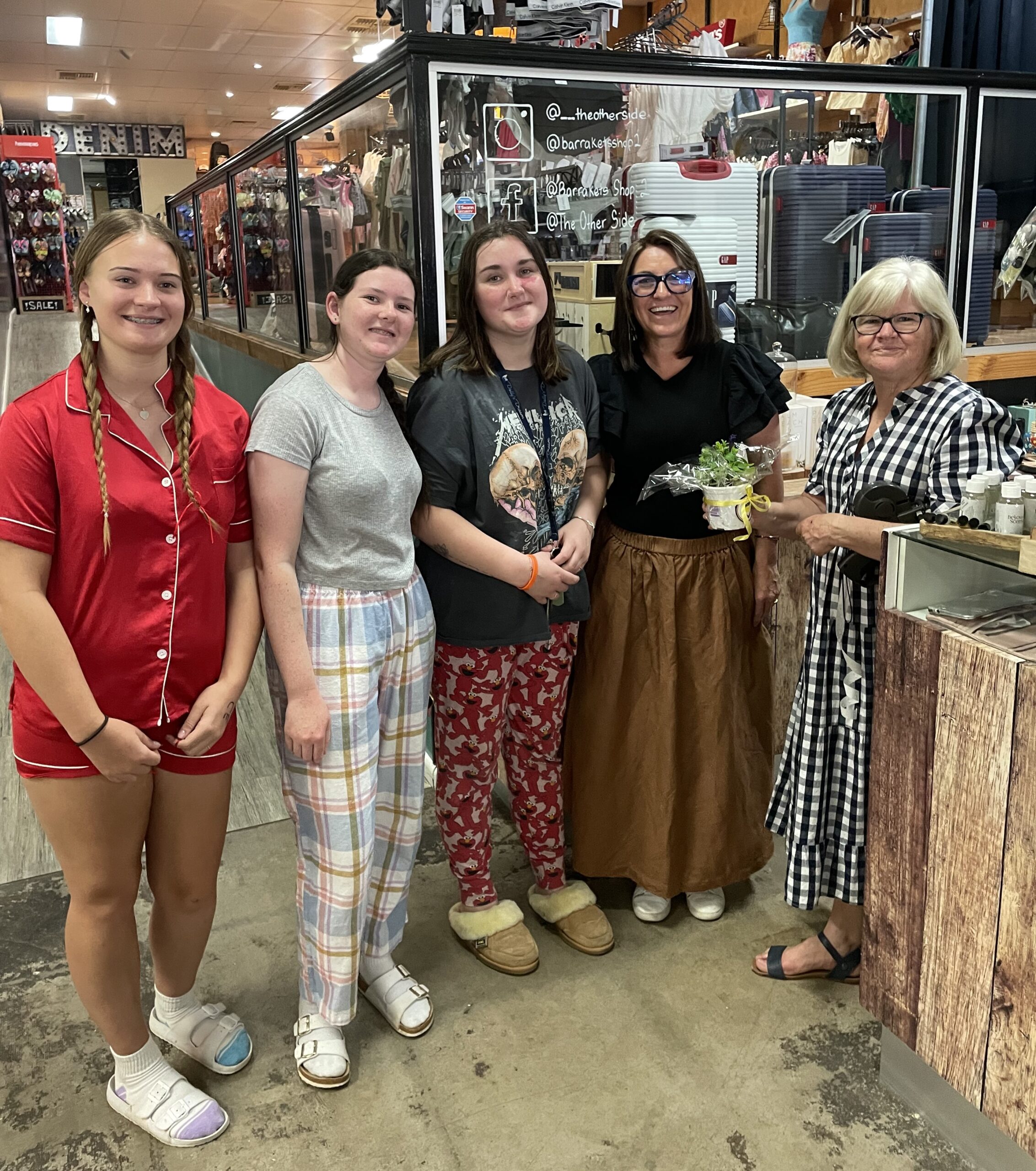 Year 12 students show appreciation to the community