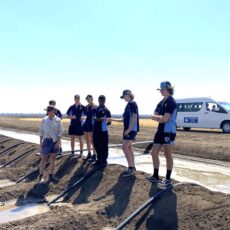 Narrabri High School students visit local cotton farm