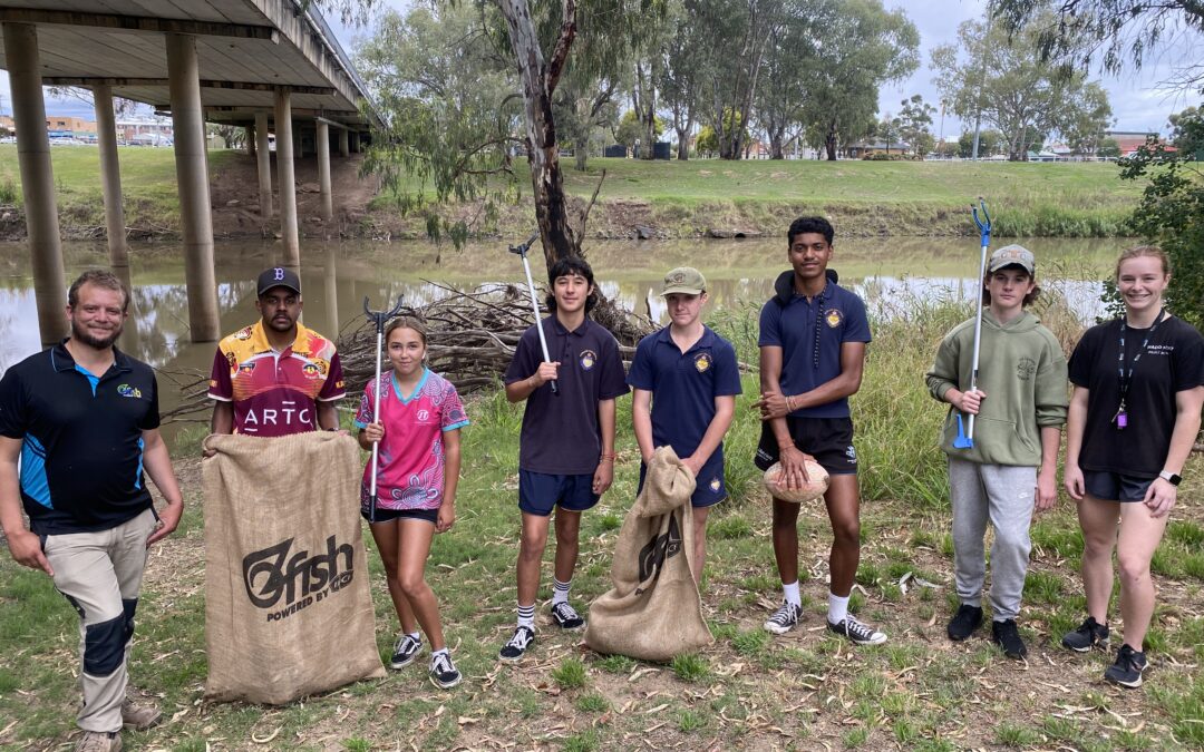 Students help restore riverine environment