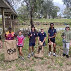 Students help restore riverine environment