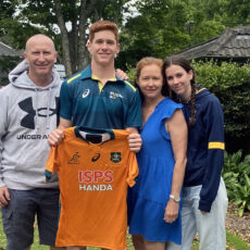Sid Harvey debuts in the green and gold at Global Youth Sevens tournament in Auckland