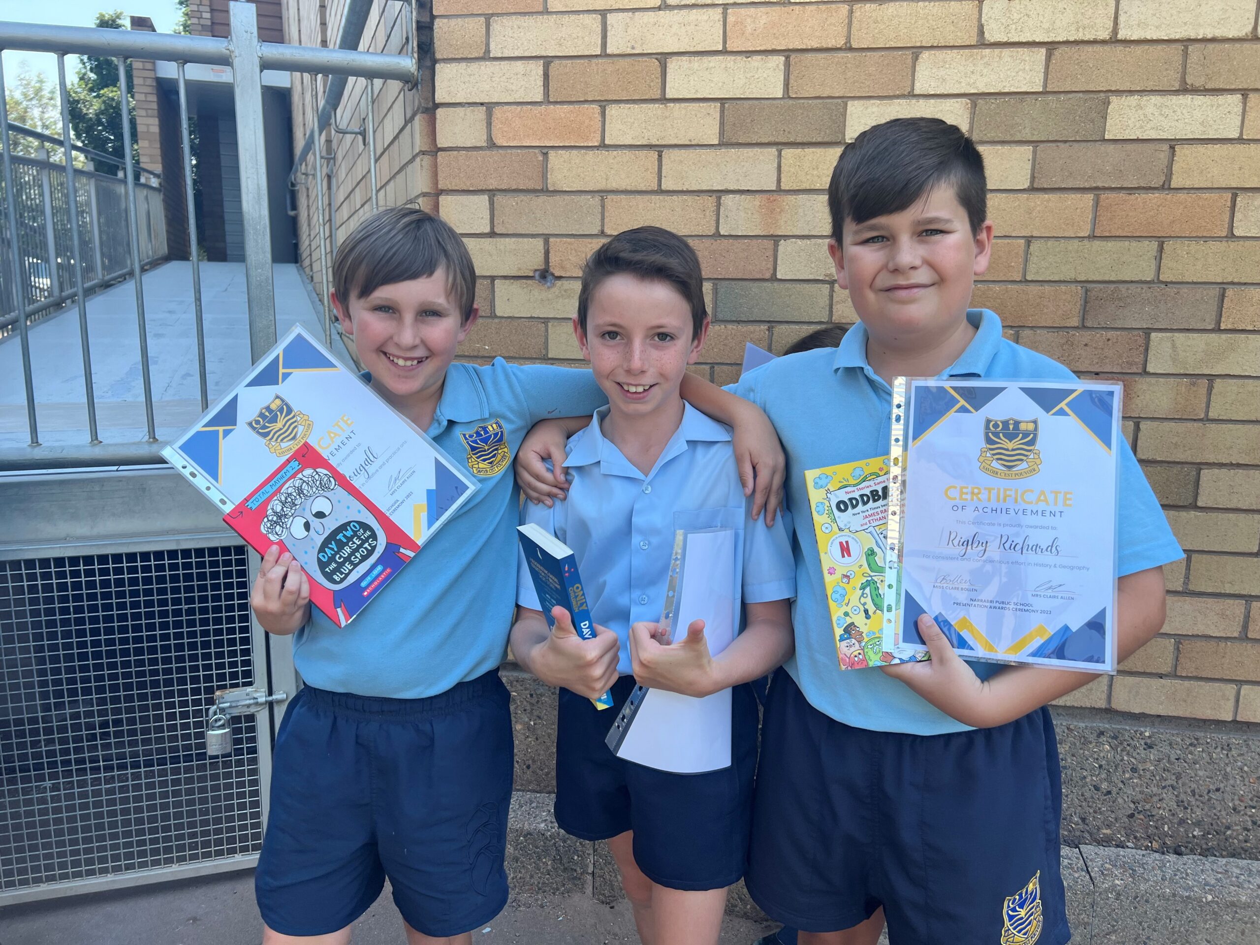 Backstage pass at the Narrabri Public School presentation awards - The ...