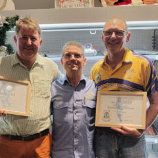 Trindall and Tomlinson named life members of the Narrabri RSL Sporting Body