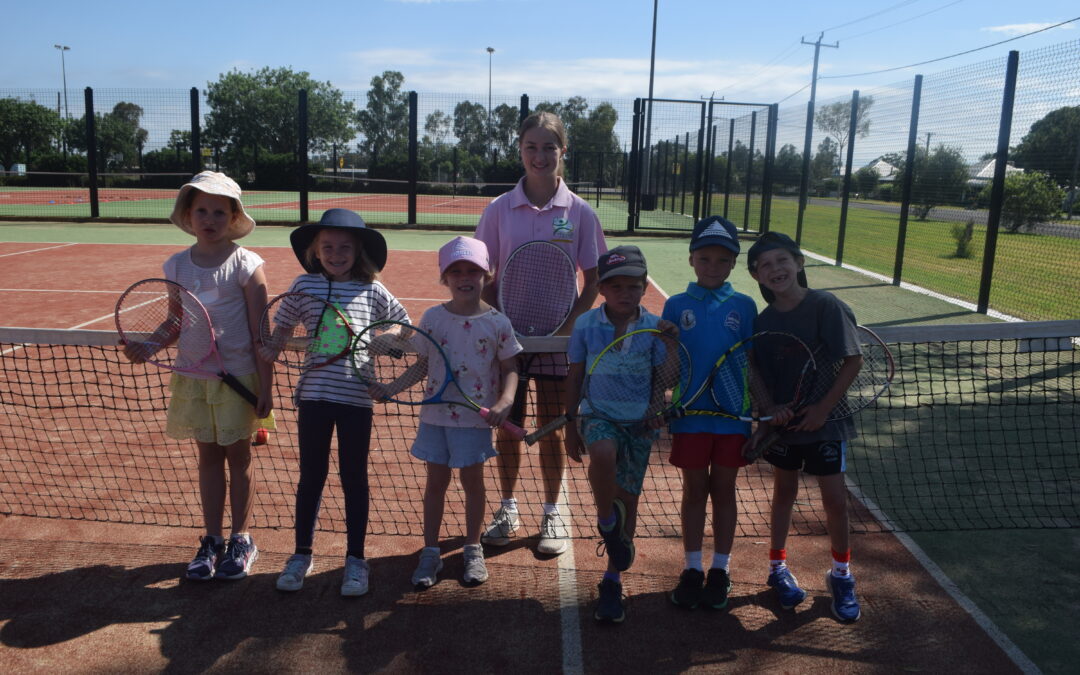 Dangar Park Tennis Centre hosts a smashing junior holiday clinic