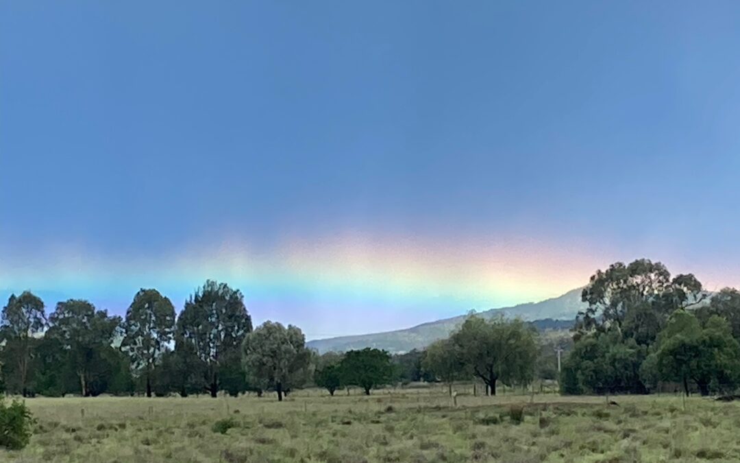 Christmas light over Kaputar