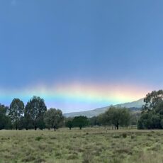 Christmas light over Kaputar