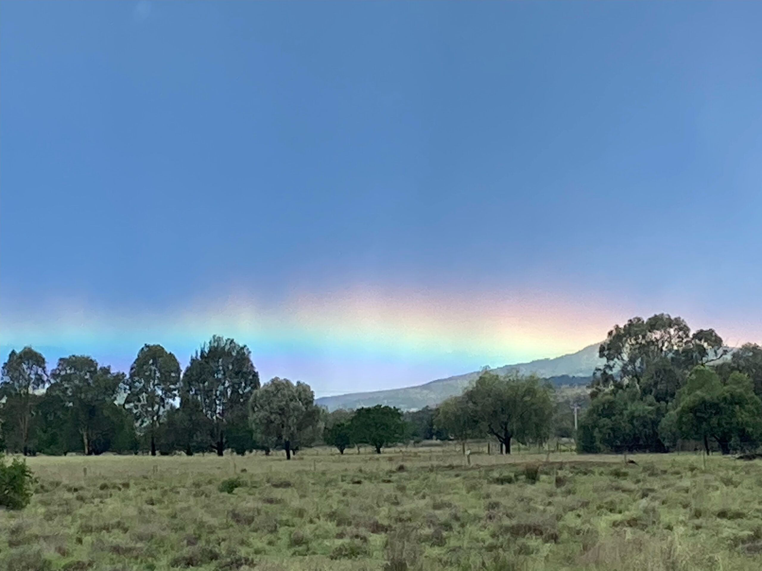 Christmas light over Kaputar