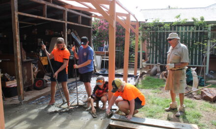 Boys spend holidays helping their mate and their mate’s grandparents