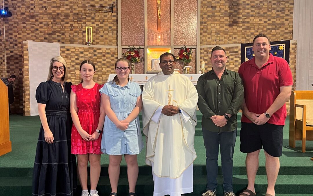 Parishioners farewell Nick Baird and family