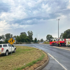 Slippery spill diverts highway traffic