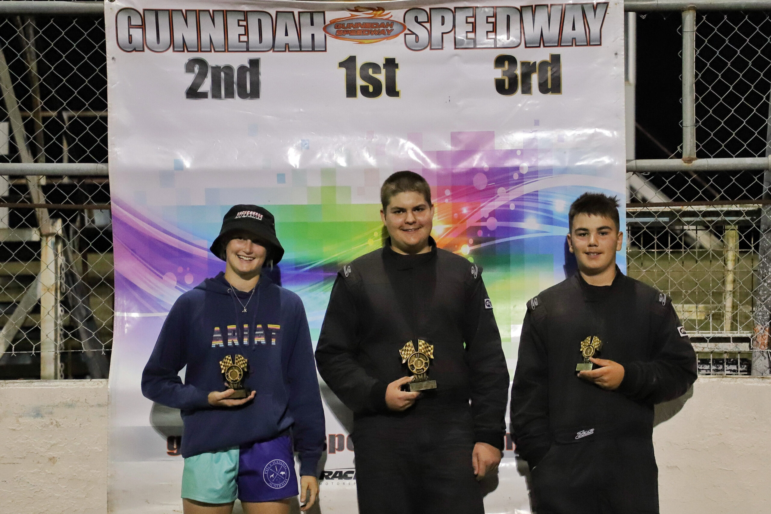 Narrabri speedway racing driver Hunter Smith claims maiden feature race victory in Gunnedah