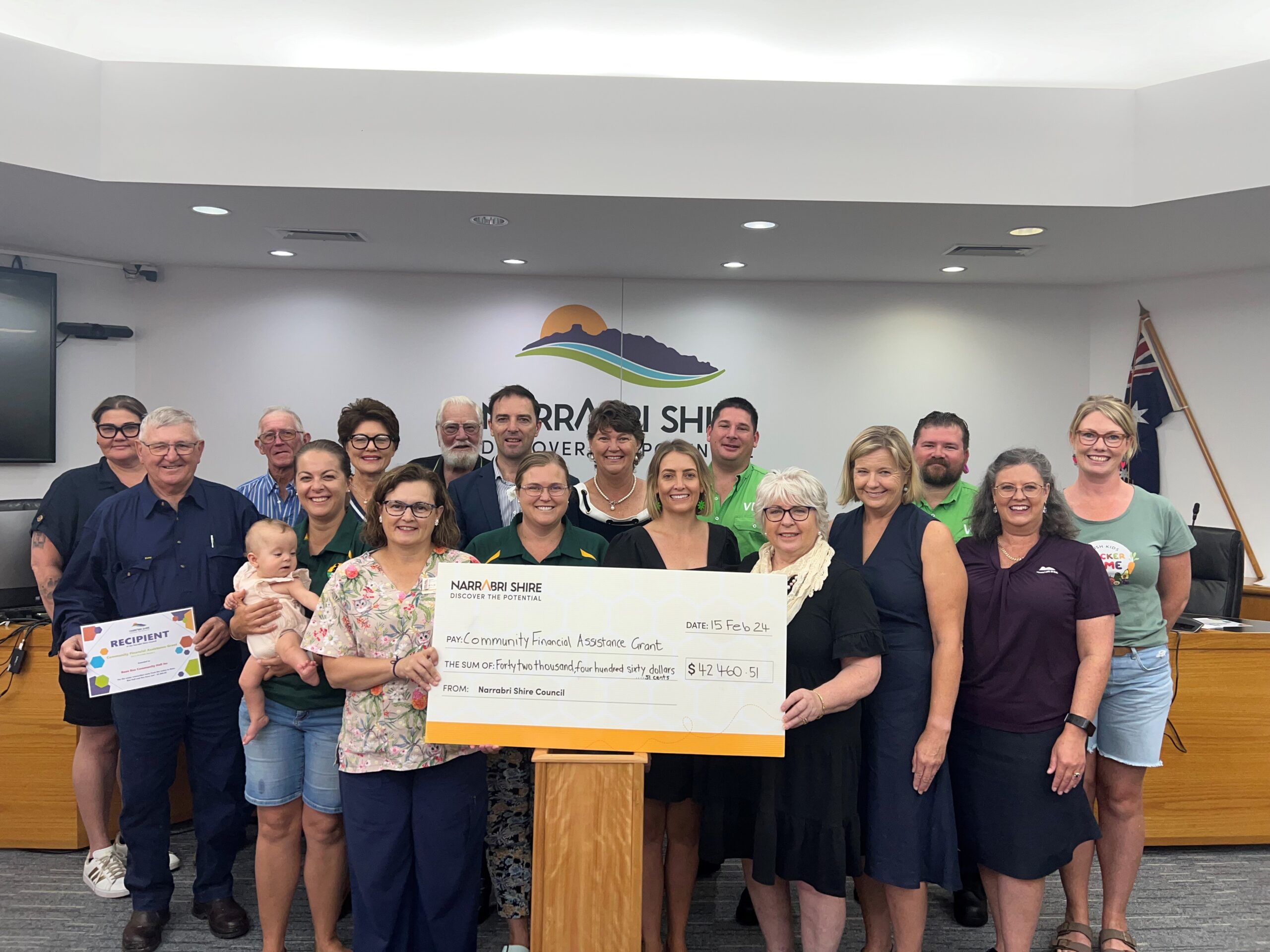 Nine community groups share in funds from Narrabri Shire grants program