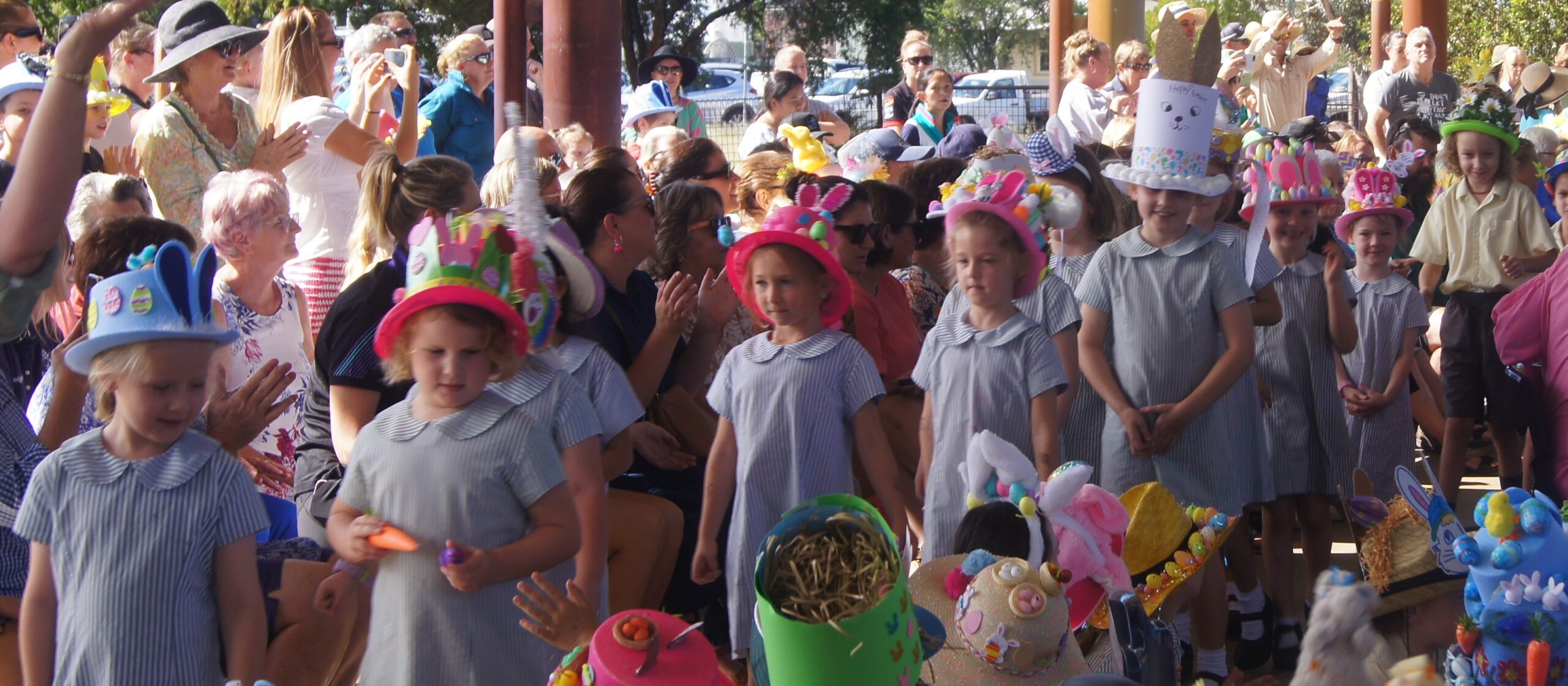 Students put best foot forward at Easter hat parade