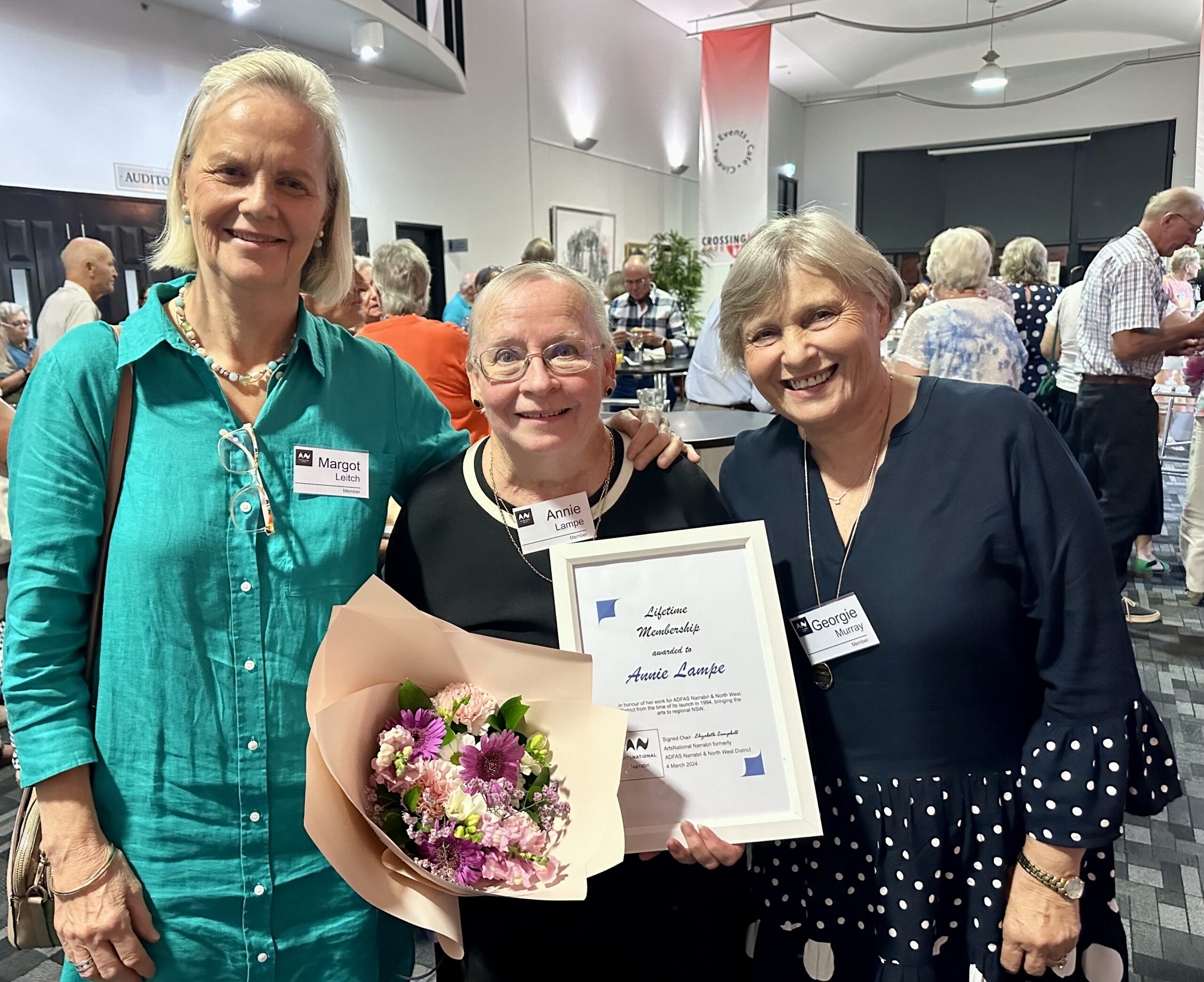 ArtsNational lifetime membership honour awarded to Annie Lampe