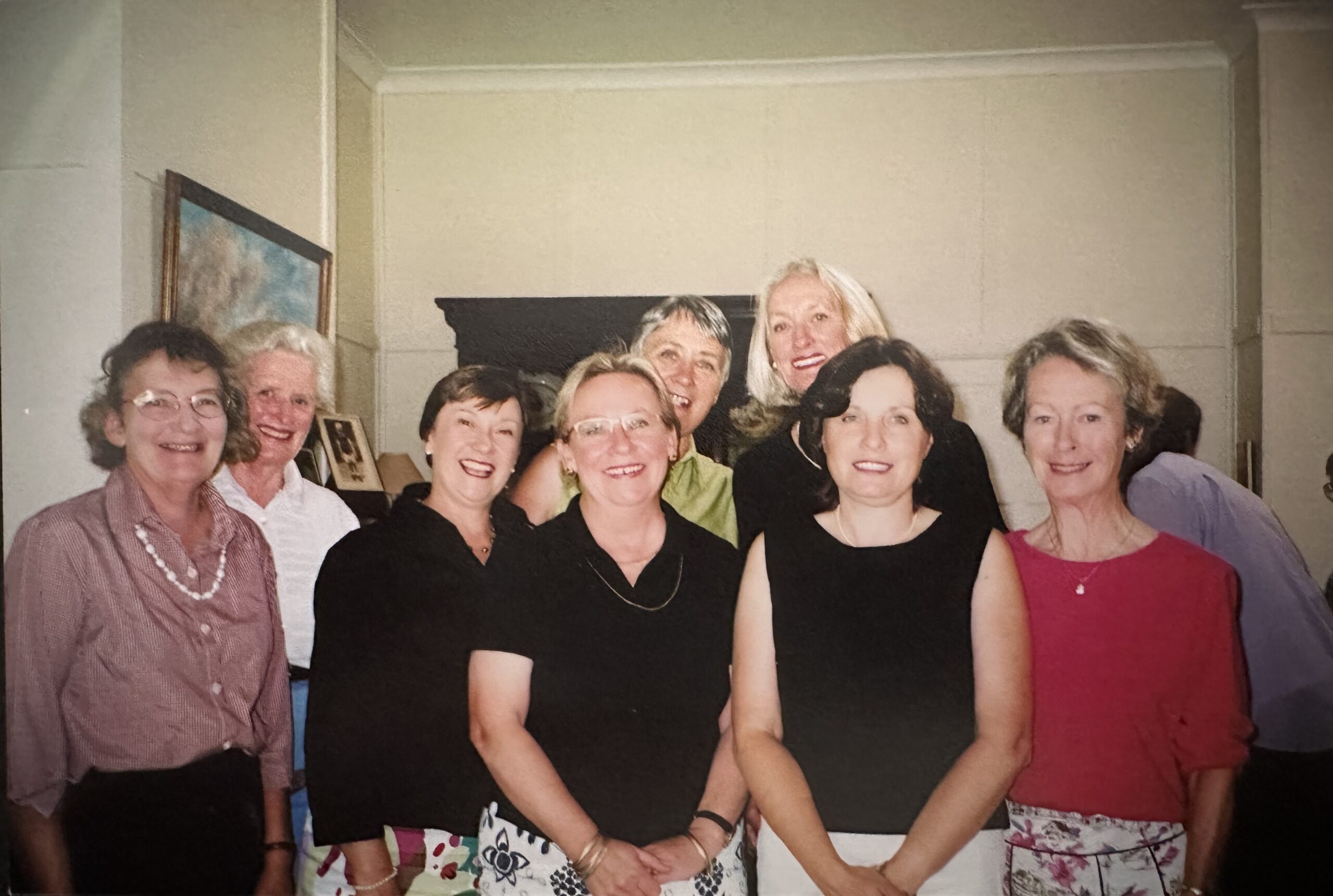 Former ADFAS Narrabri committee members, back, Mary-Jane Douglas (dec), Marie Leculier, Beatrice Storie, front, Jenny Seccombe, Pam Barrett, Annie Lampe, Georgie Murray and Kay McDouall (dec).