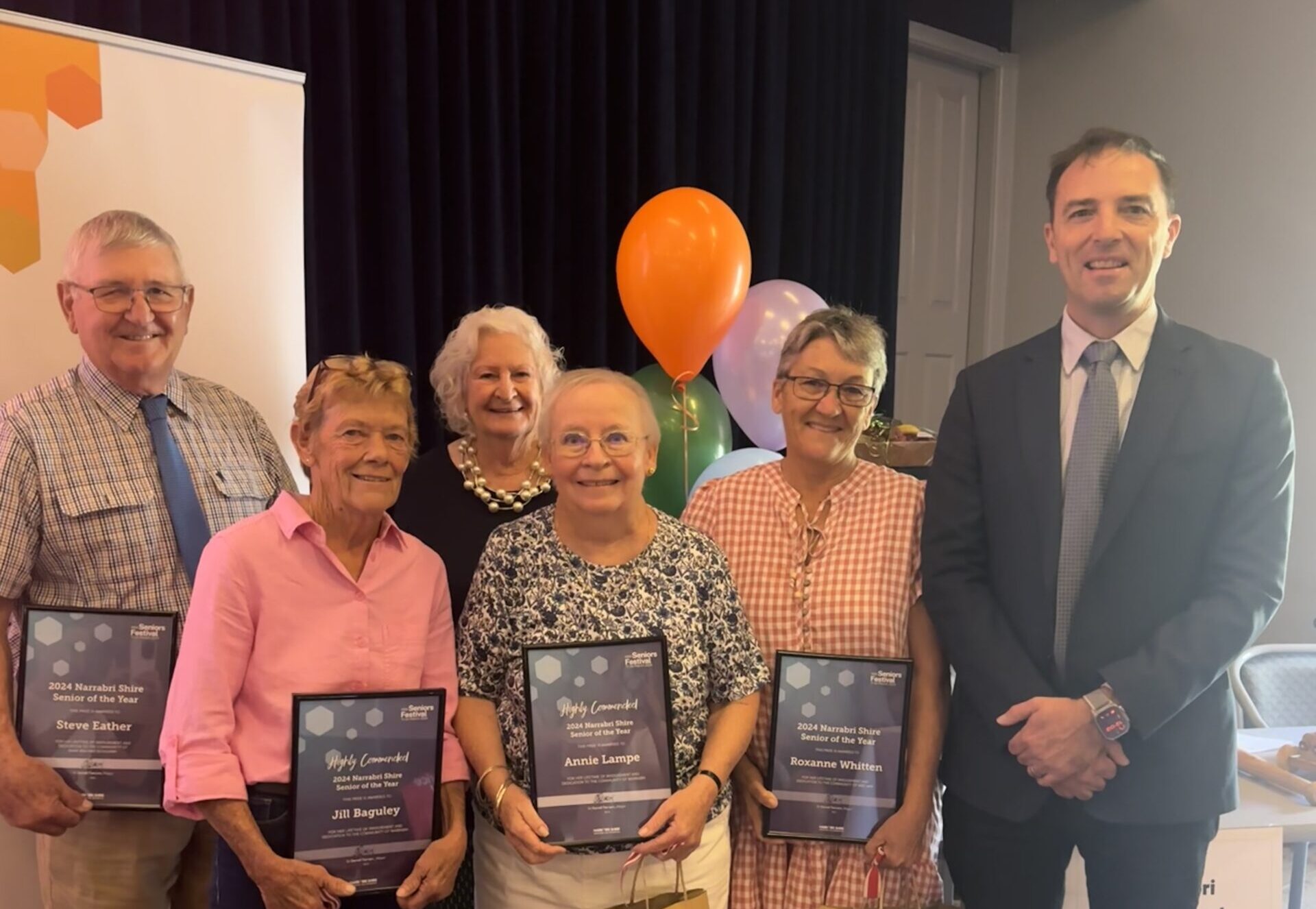 High praise for local heroes at Narrabri Shire’s 2024 Senior of the Year ceremony