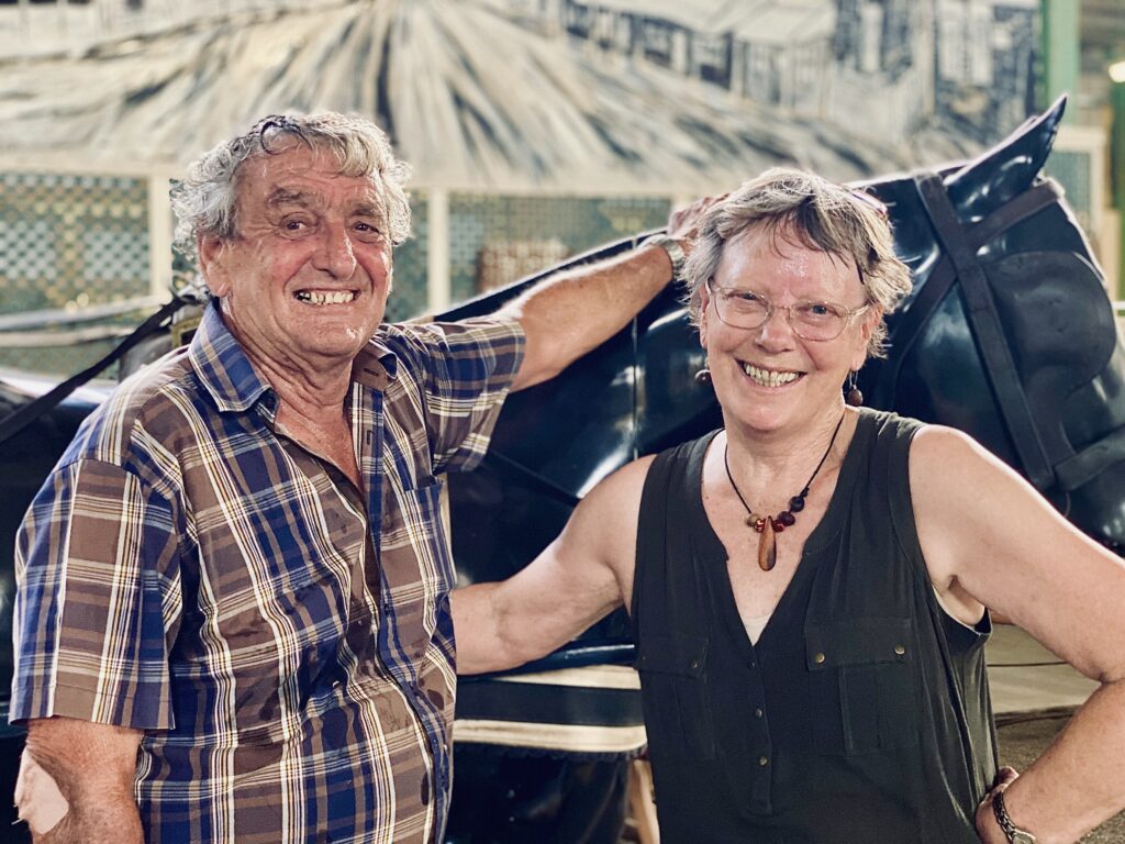 The late Brian Warren with his wife Margaret at an Australia Day event held at the Wee Waa Namoi Echo Museum. Together, the couple devoted time and energy to helping the community including their valued contributions at the museum.