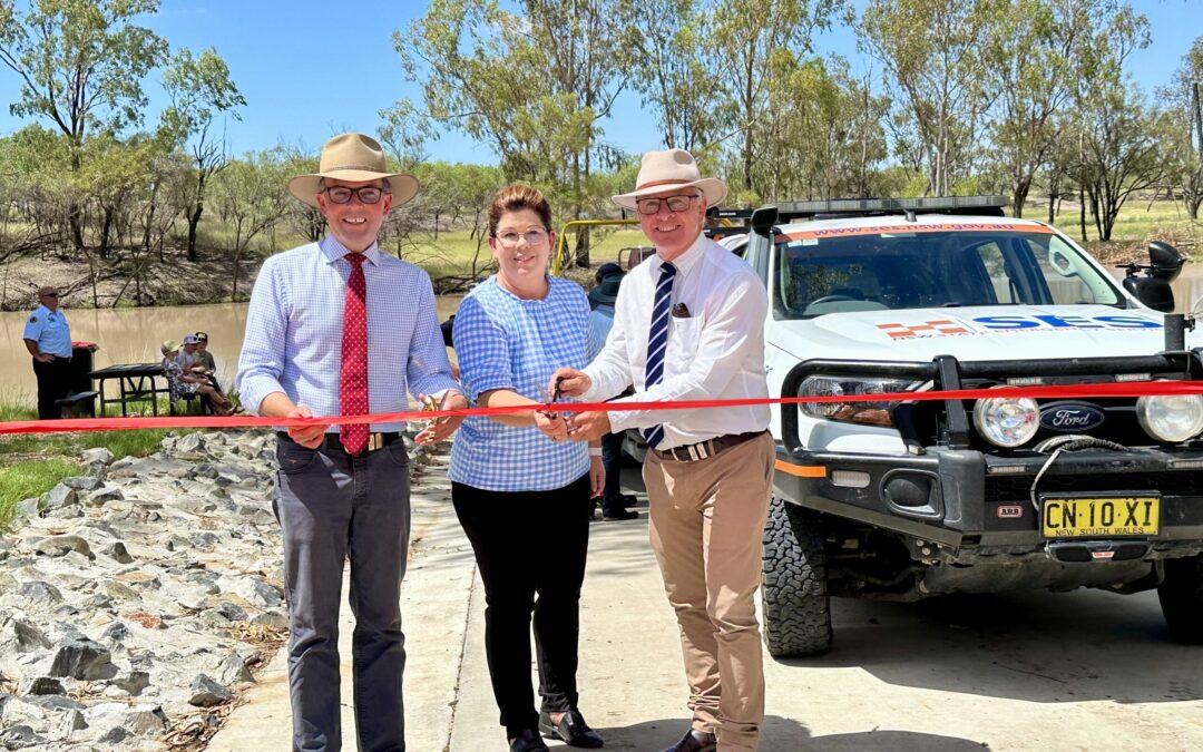 Sun shines on unveiling of new Barwon River boat ramp