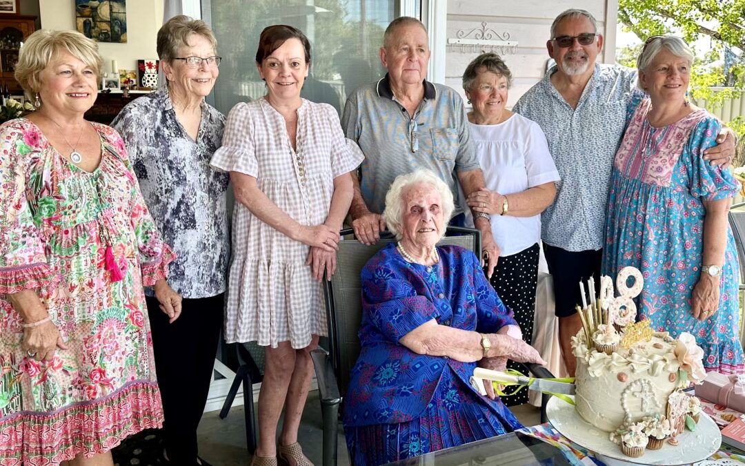 Myra’s family gathers to celebrate her 98th birthday
