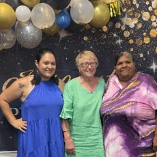 Michelle Combo with her former teacher Kath Hamilton and mum Colleen Combo. Michelle Combo is a Wee Waa Public and High School graduate who has achieved great success, she is now a registered psychologist working for the Queensland health department.