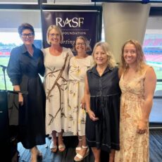 Royal Agricultural Society of NSW board member Jocellin Jansson, certified instructor with The Root Cause Ebonnie Whan, founder of The Root Cause Belinda Smith, supporters Helen Dugdale and Kelsey Rowland at the Sydney Royal Easter Show for the RAS Foundation’s iconic charity brunch where an impressive $43,000 was raised, meaning 2000 children, from the North West, will be able to experience the effective Making Friends with Food nutrition program run by The Root Cause.