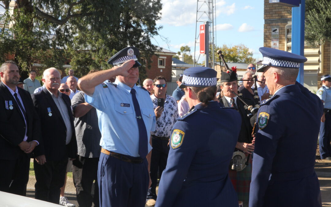 FINAL SALUTE: Sergeant Mark Lyon retires after 42 years