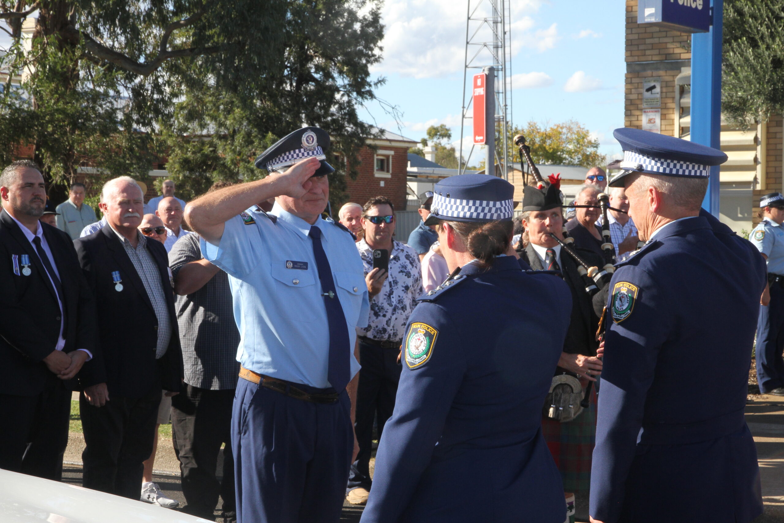 FINAL SALUTE: Sergeant Mark Lyon retires after 42 years