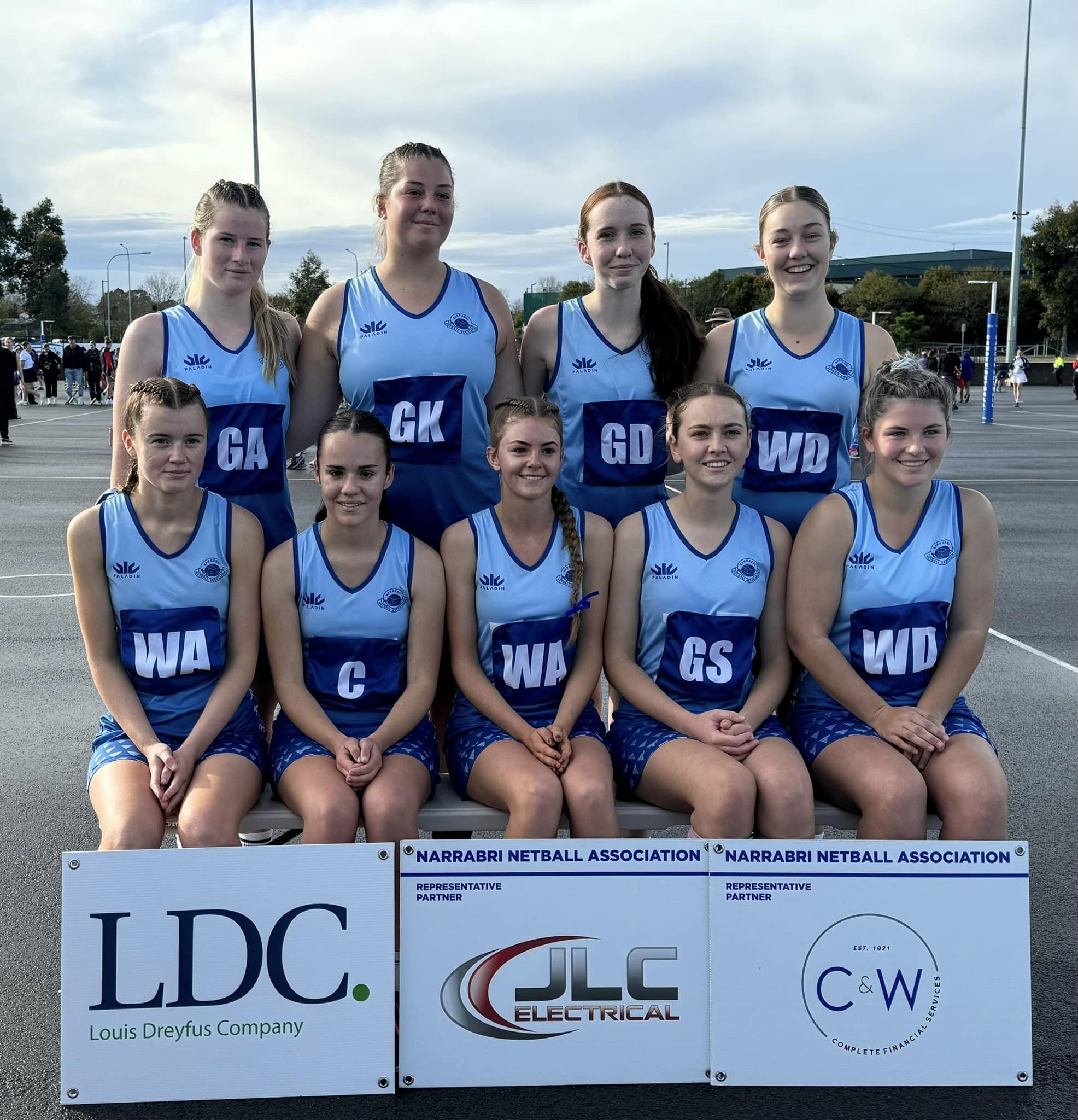 Narrabri Netball Association Representative Teams Line Up At The 2024 Narrabri Netball Association Representative Teams Line Up At The 2024