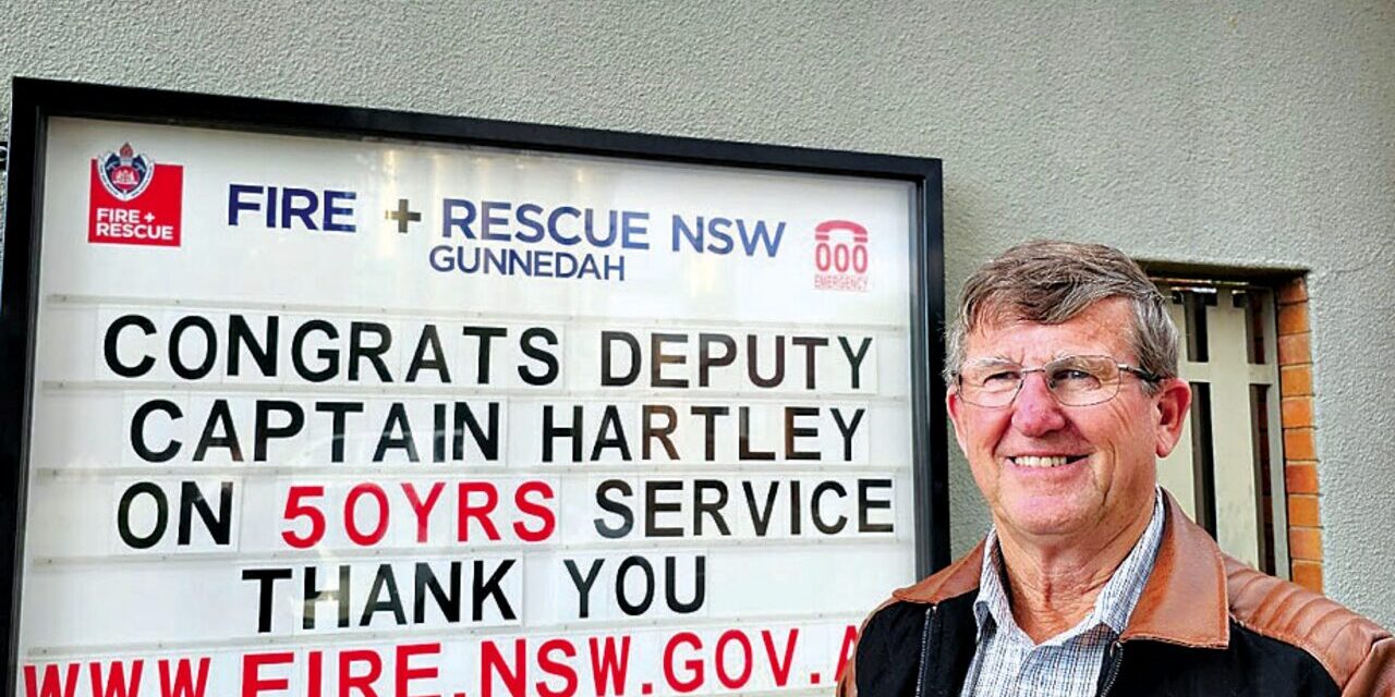 No retirement yet for Hartley after 50 years at Fire and Rescue NSW