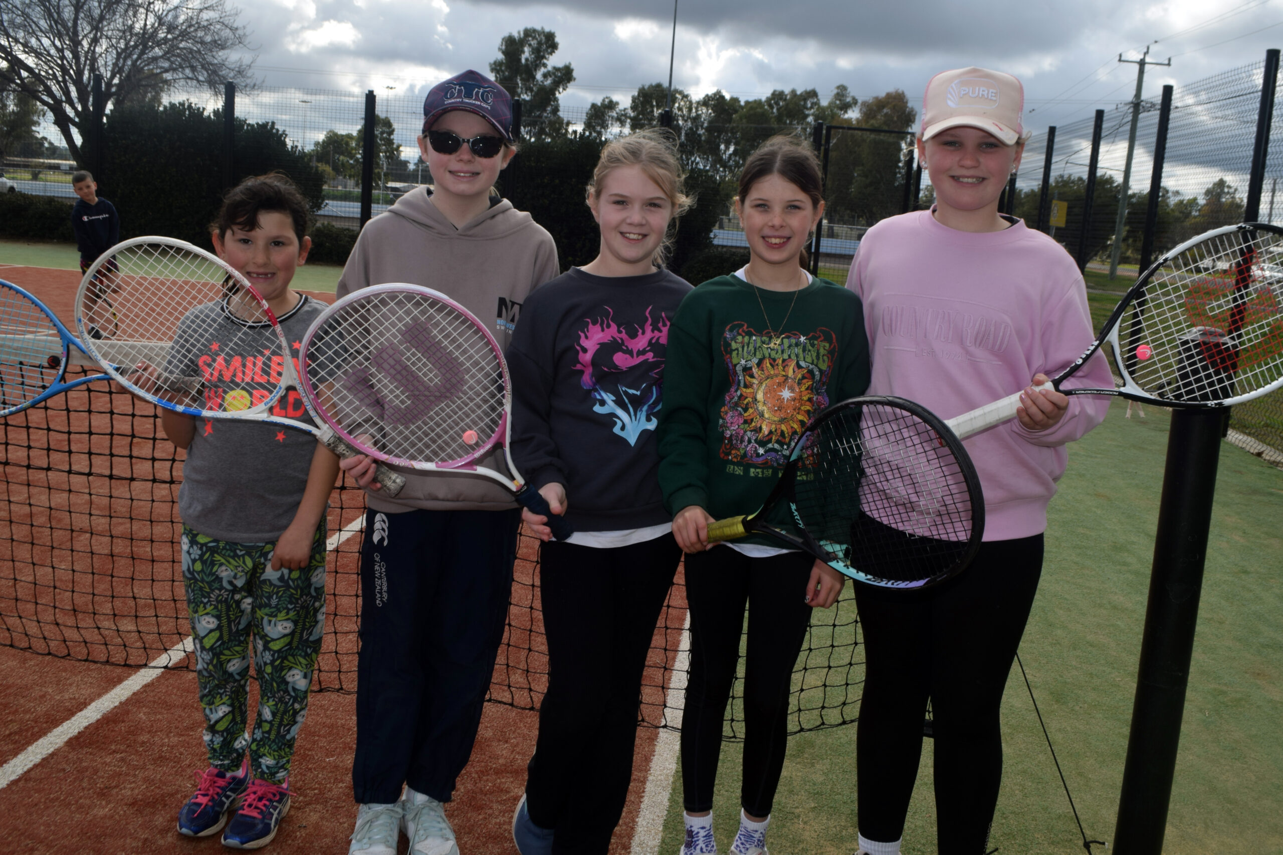 Young guns battle tough conditions at Narrabri Tennis’ July holiday clinic | PHOTOS
