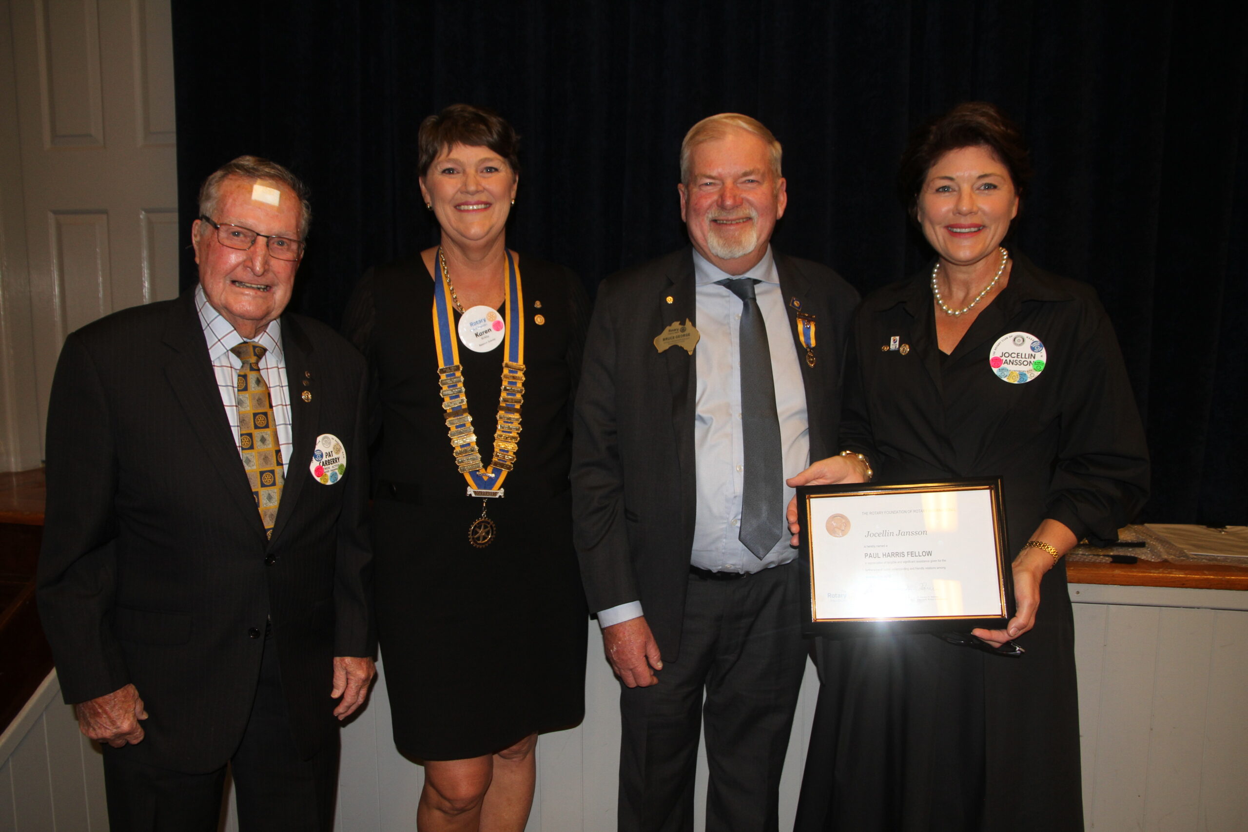 Rotarians honoured for service, dedication