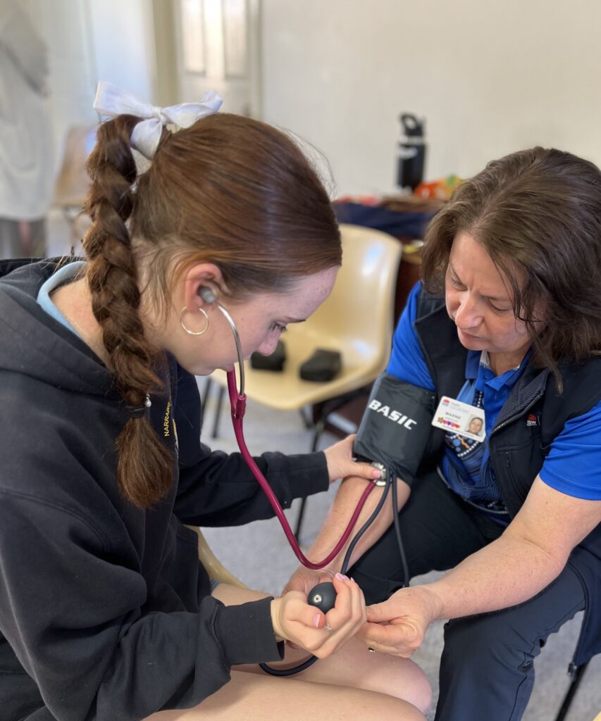 Josie Harvey with Maxine Ambrose, Clinical Nurse Educator community health