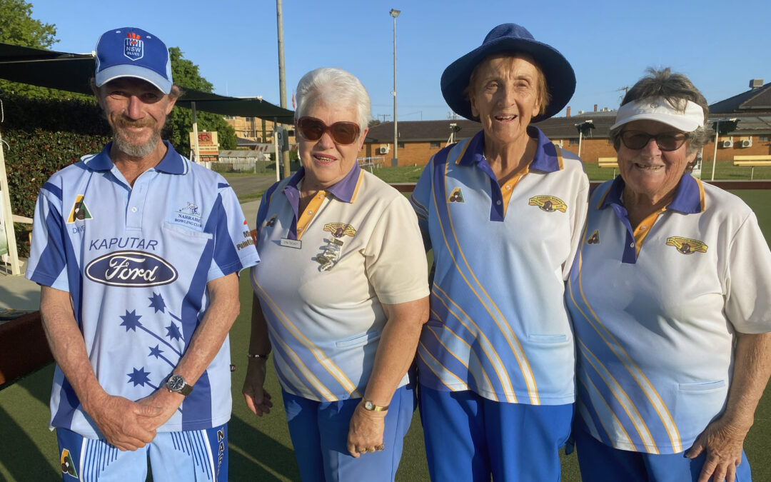 Mixed fours competition champions crowned at Narrabri Bowling Club