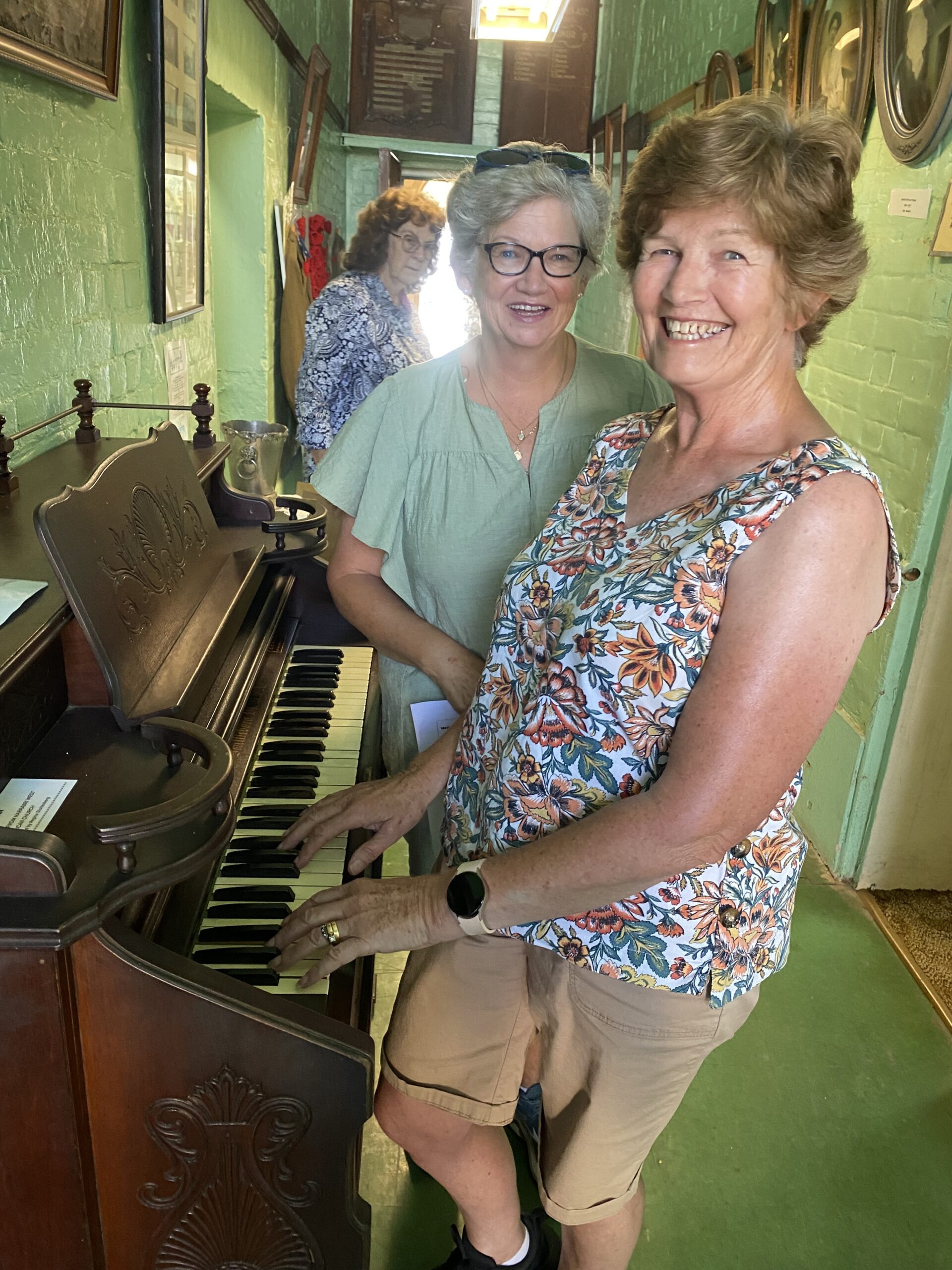 Much travelled sisters drop into the Old Gaol Museum