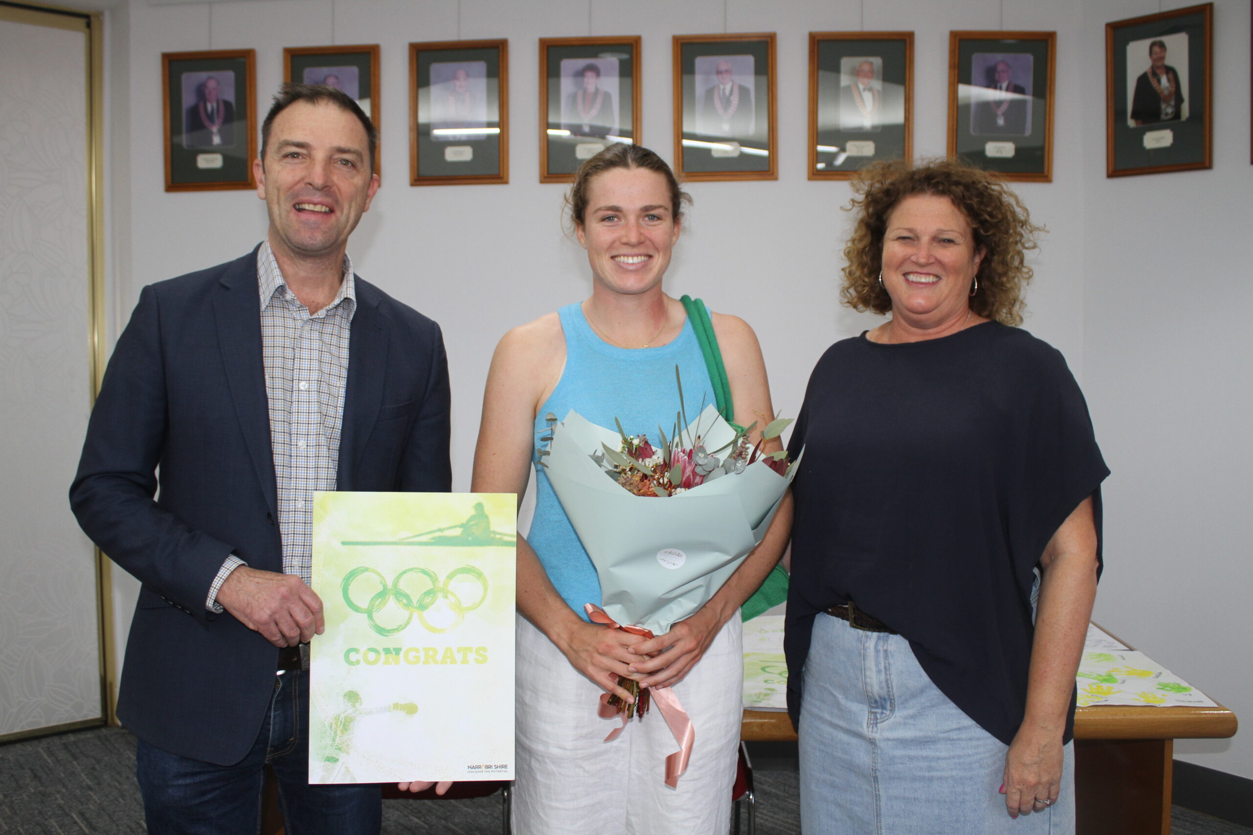 Our Olympian Laura Gourley thanked for making shire proud