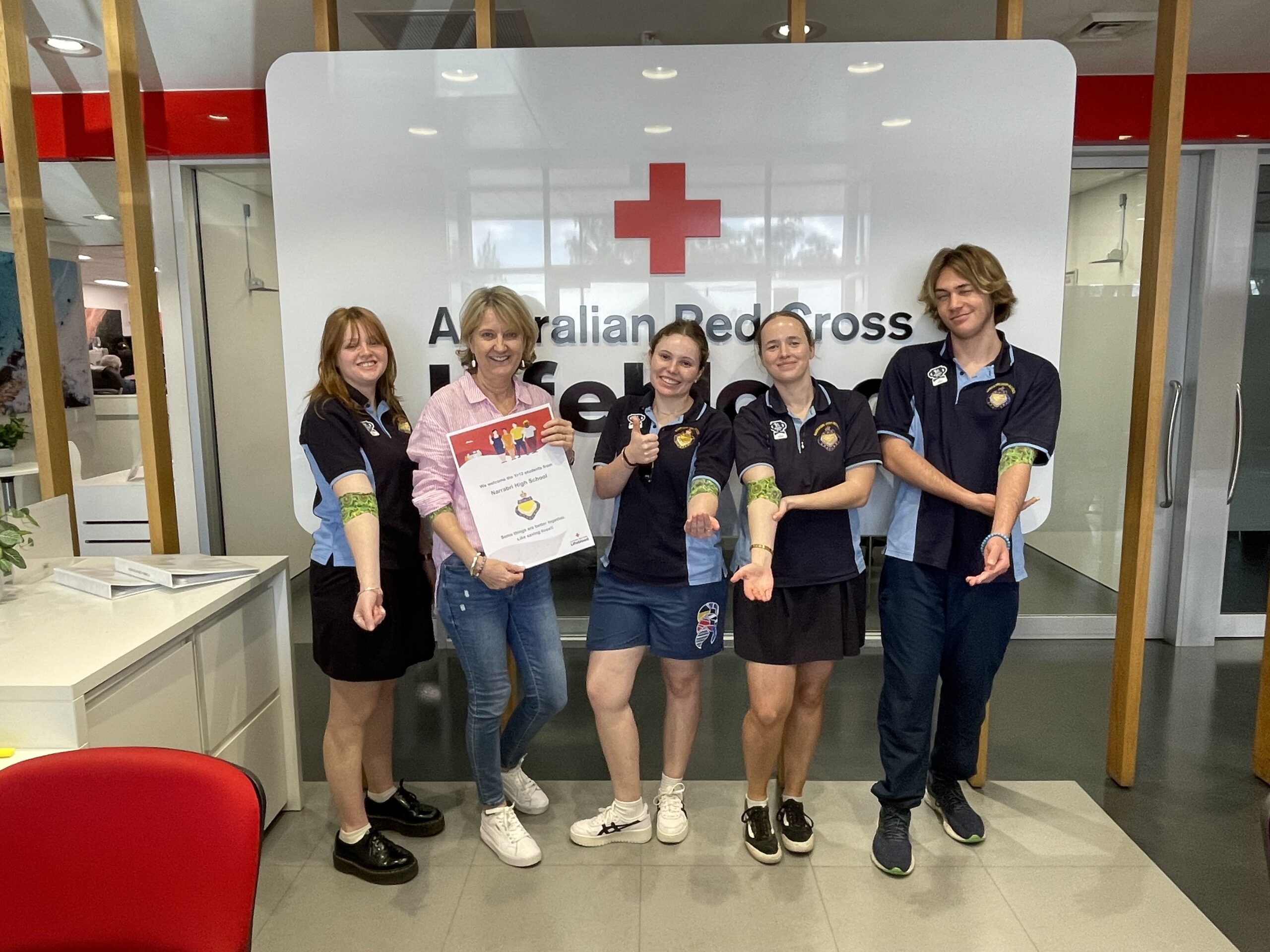 Narrabri High students donate plasma