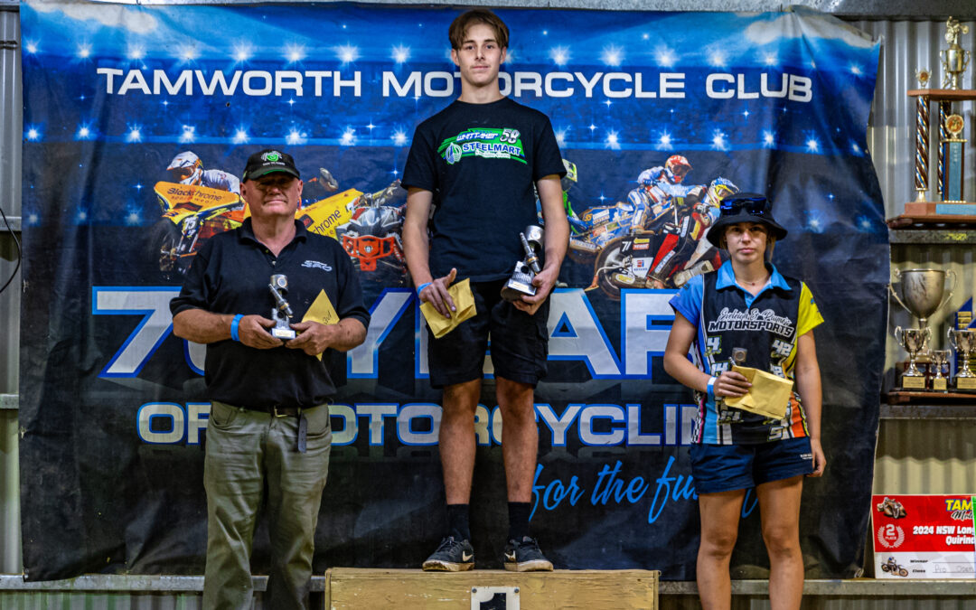 Wyatt Lawler victorious in his senior speedway racing debut at Tamworth
