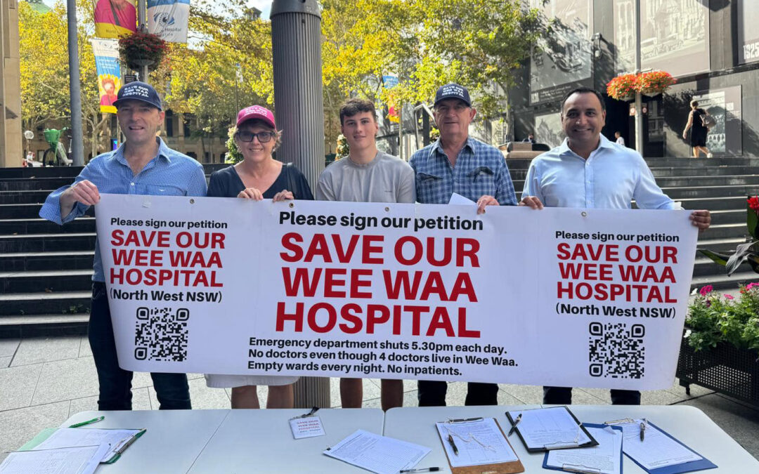 ‘Save Our Wee Waa Hospital’ campaign rallies in the big smoke