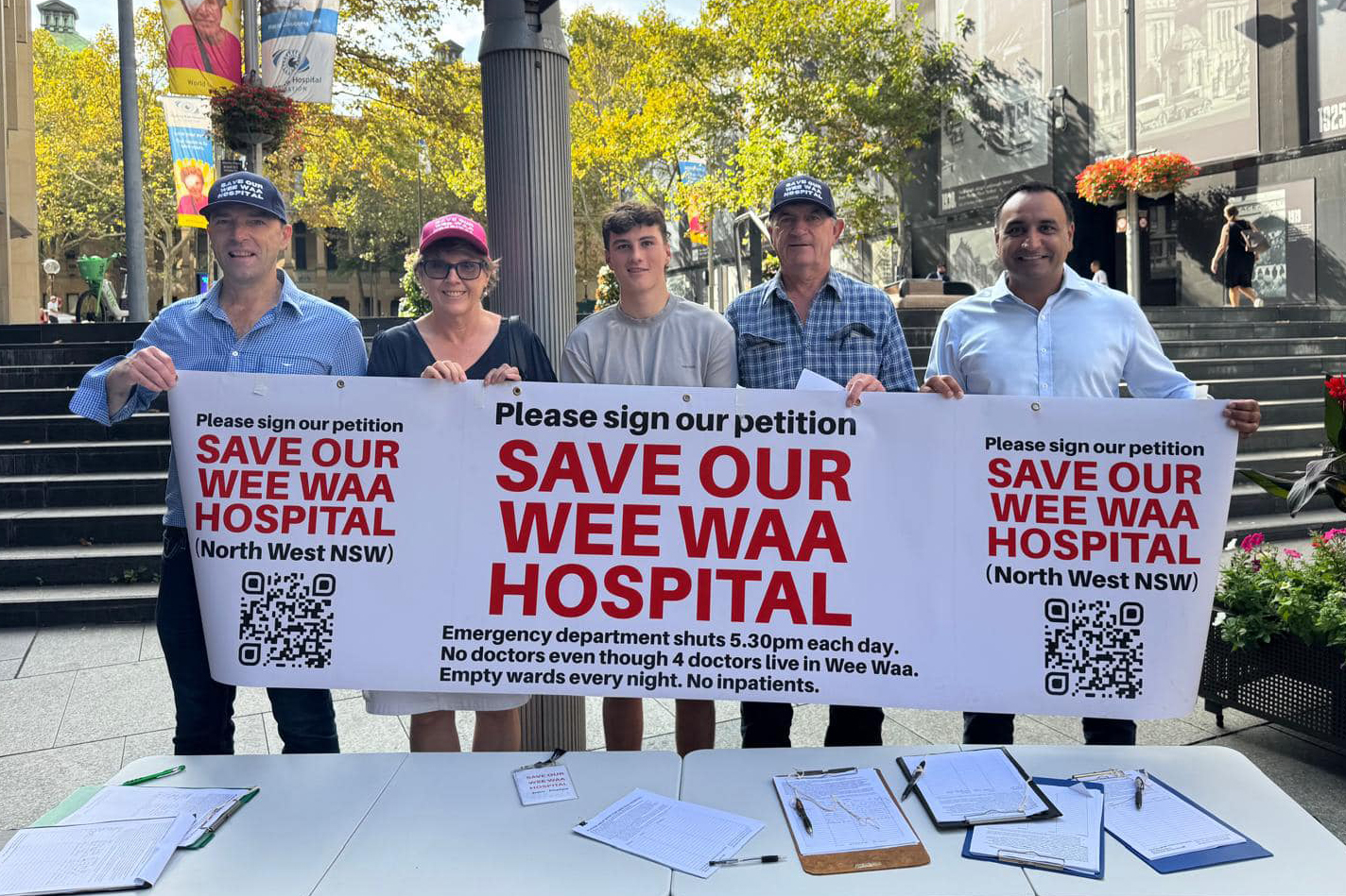 ‘Save Our Wee Waa Hospital’ campaign rallies in the big smoke