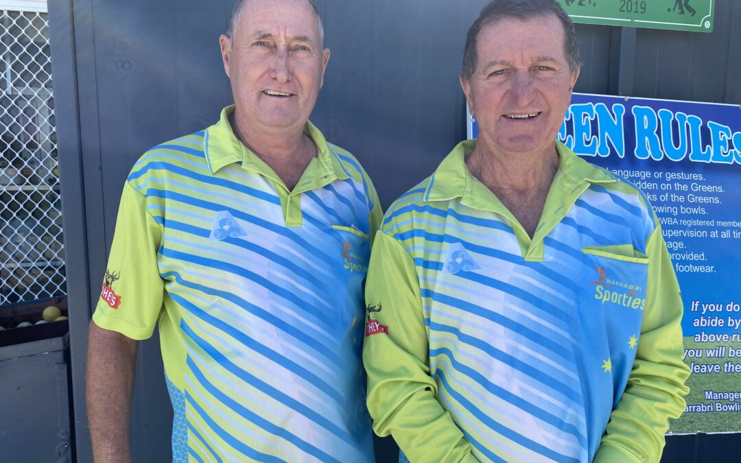 Brothers-in-law win Narrabri Bowling Club’s men’s club pairs final