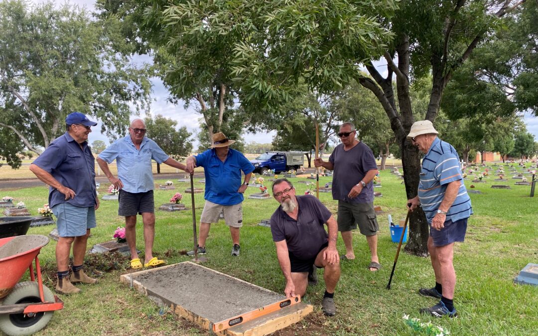 Cemetery seating project underway thanks to Lions Auxiliary, Lions Club