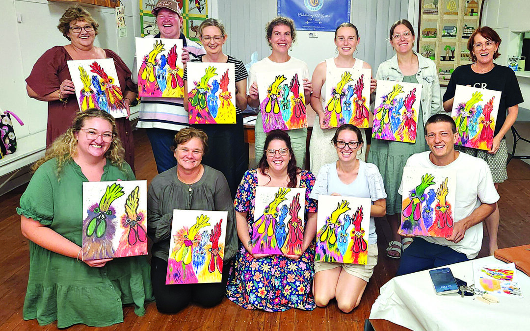Rain didn’t dampen spirits at CWA’s ‘Paint ‘n’ Sip’ night